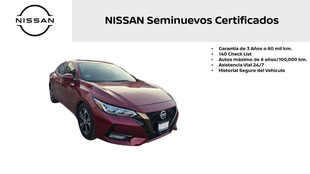 2023 Nissan Sentra ADVANCE L4 2.0L 145 CP 4 PUERTAS AUT BA AA
