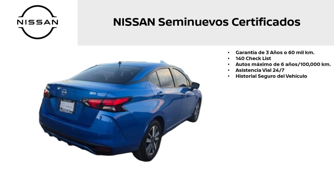 2024 Nissan Versa ADVANCE L4 1.6L 118 CP 4 PUERTAS AUT BA AA