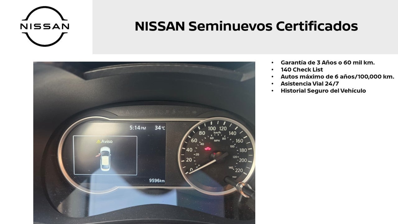 2024 Nissan Versa ADVANCE L4 1.6L 118 CP 4 PUERTAS AUT BA AA