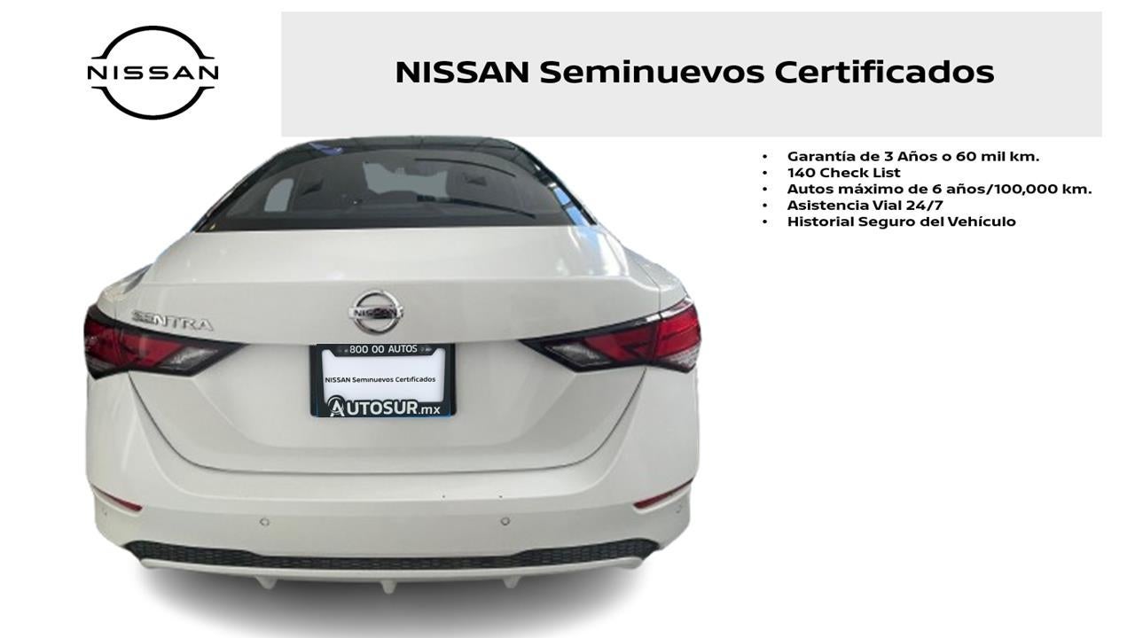 2022 Nissan Sentra ADVANCE L4 2.0L 145 CP 4 PUERTAS AUT BA AA