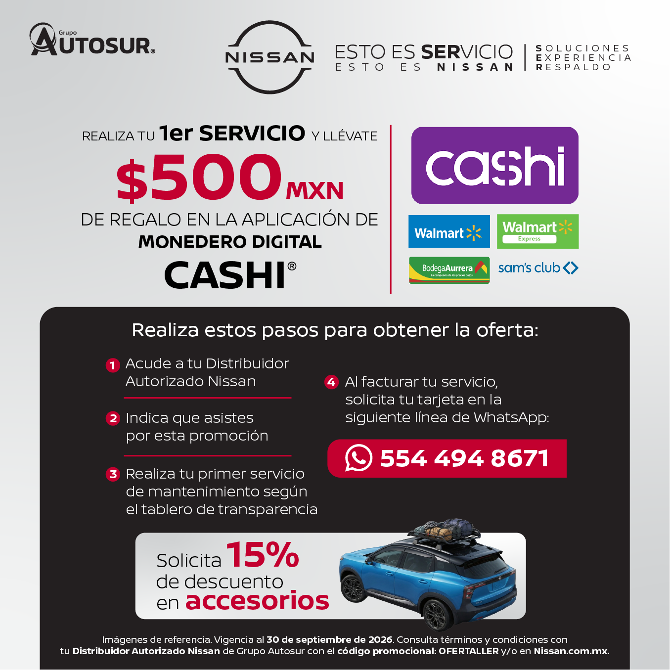 Tu primer servicio con beneficios.
